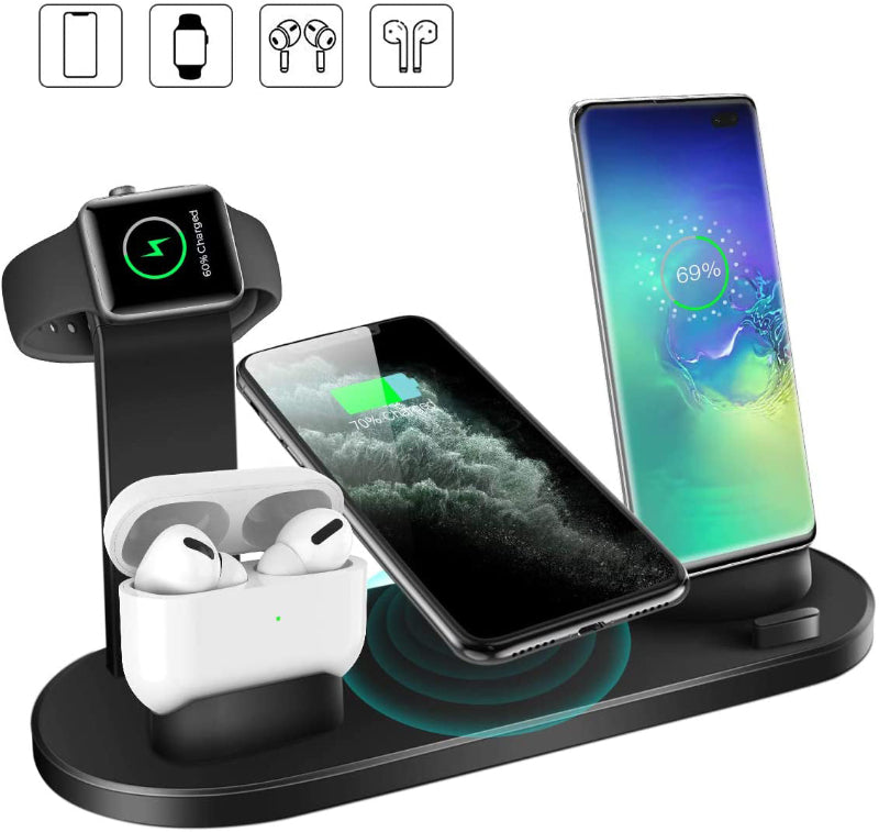 4 in 1 Wireless Charging Station for iPhone, Apple Watch & AirPods